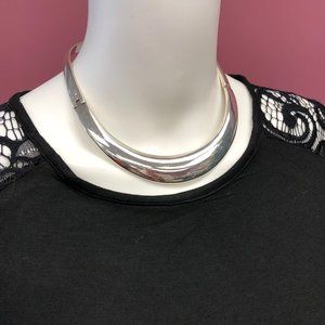 Sophisticated Sterling Silver Choker Necklace